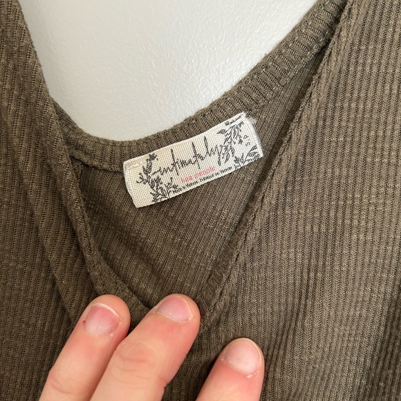 Free people green tank - Picture 2 of 3